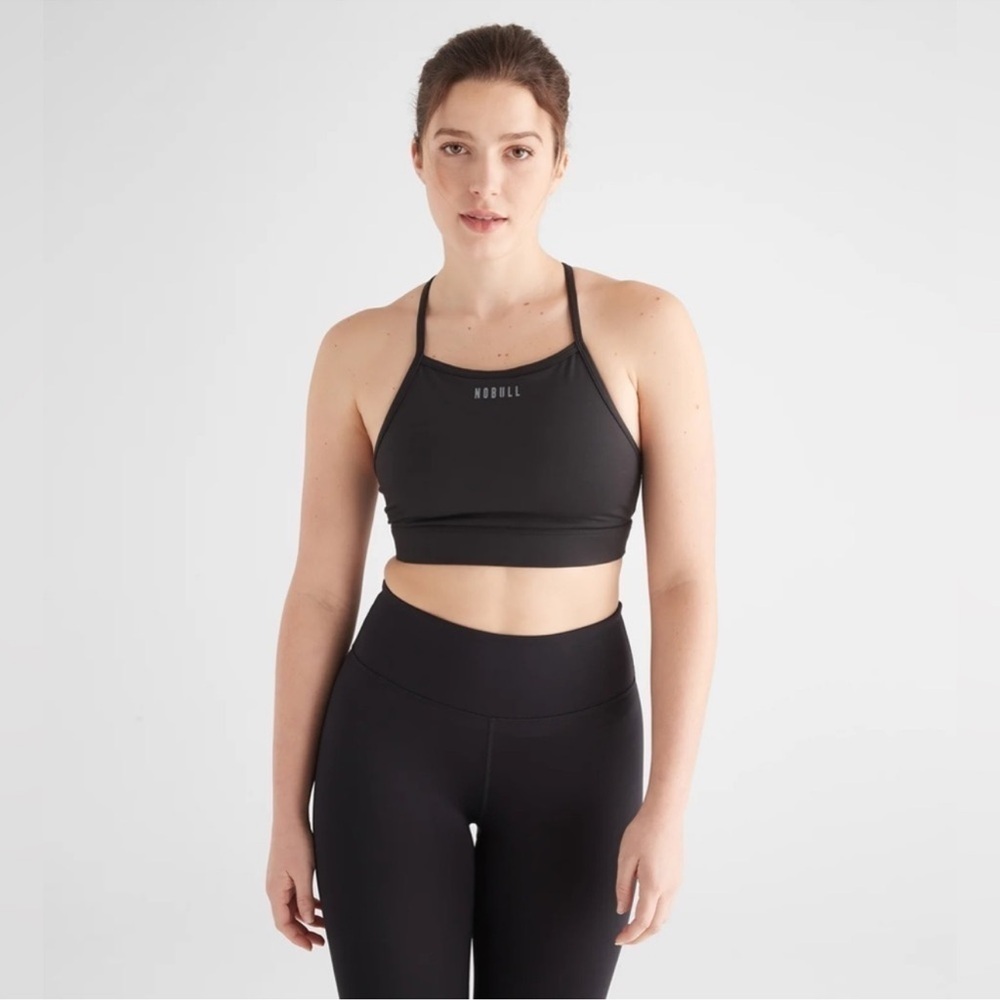 NWT NOBULL Matte High-Neck Sports Bra - XS - Black
